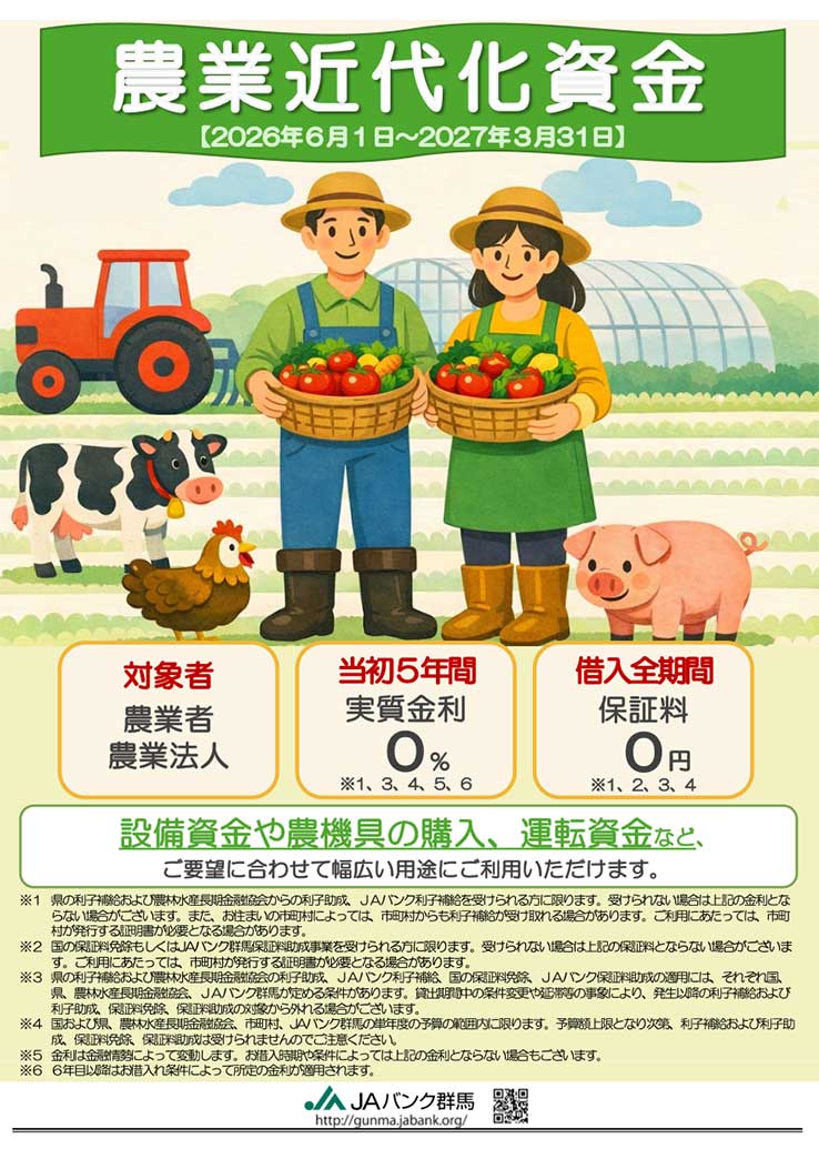 農業近代化資金チラシ